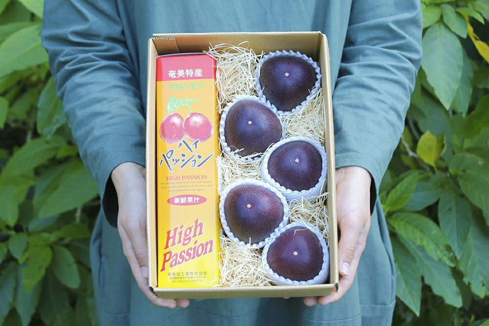 夏味満喫 パッションフルーツ果実 ジュースセット 奄美の通販市場 いっちば