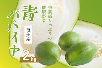 奄美産青パパイヤ 2kg（クール便・送料別） | 奄美産直いっちば